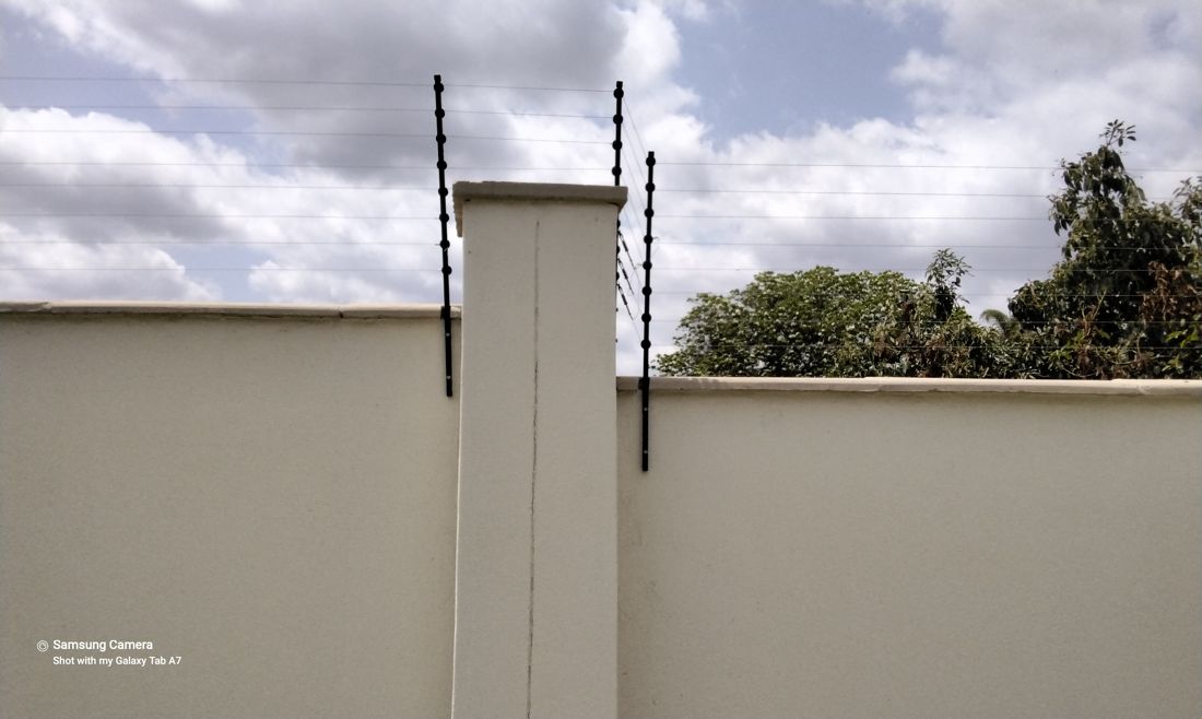 Electric fence installation