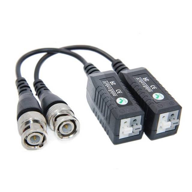 Video baluns pair for CCTV over network cable